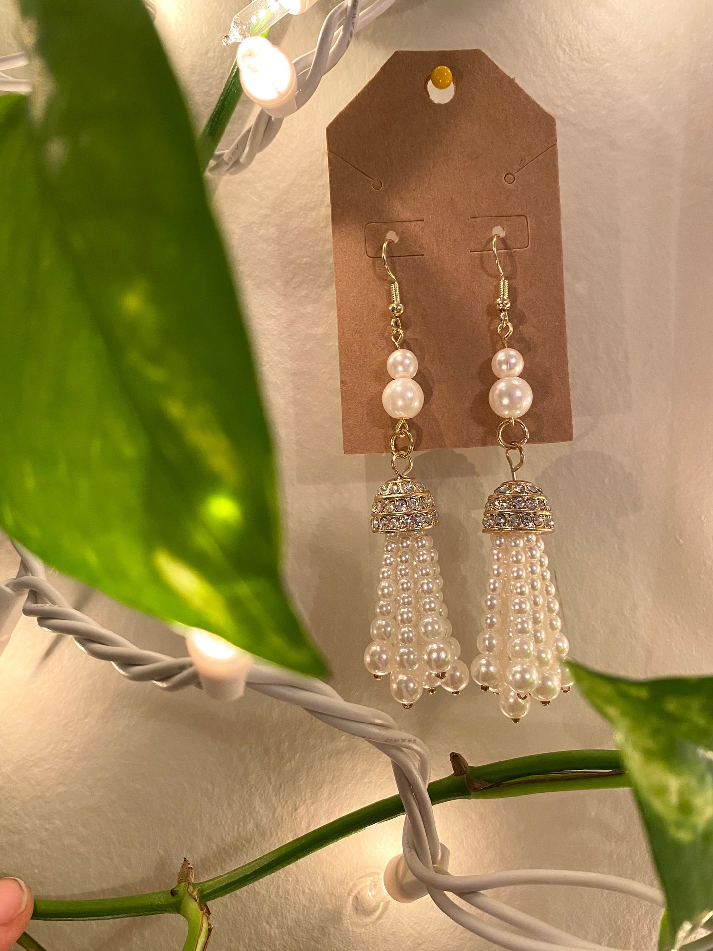 Pearl drop earrings